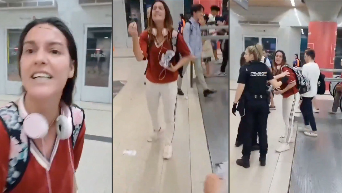 "A defender terroristas con los terroristas": mujer agrede a activista propalestino en Madrid (VIDEO)