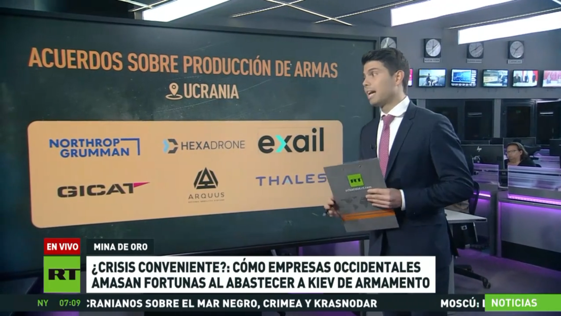 ¿Crisis conveniente? Cómo empresas occidentales amasan fortunas abasteciendo armas a Kiev