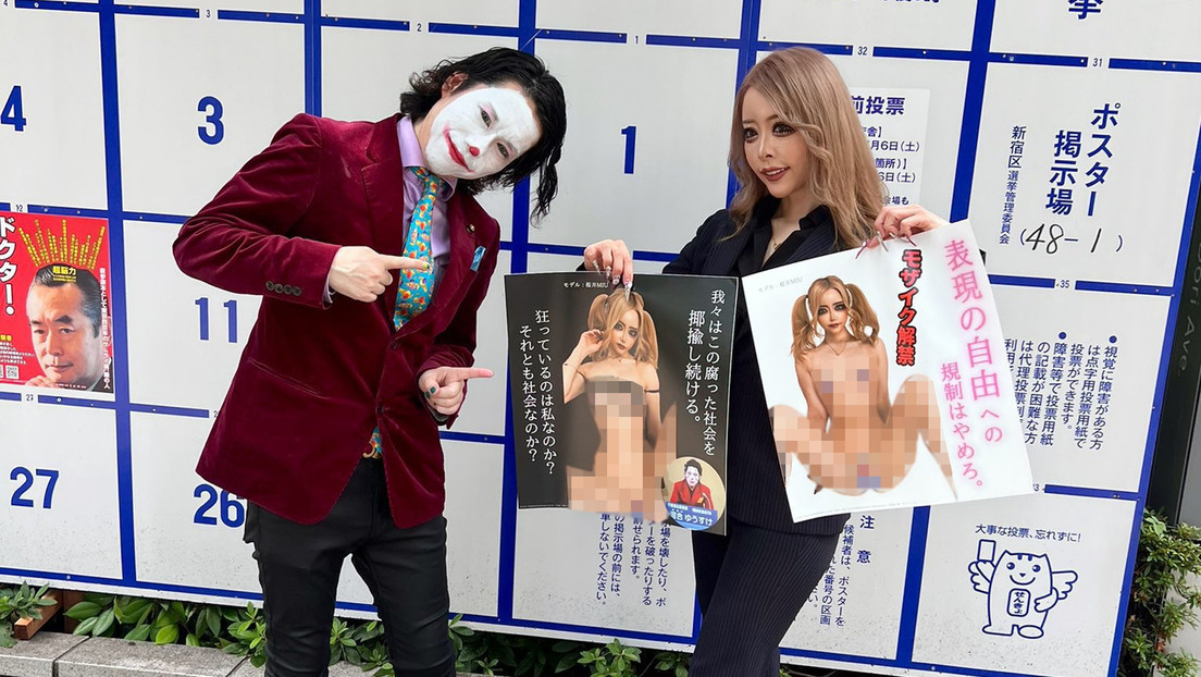 'Porno' electoral: un 'Joker' aspirante a gobernador lanza campaña con posados desnudos