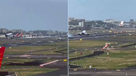 VIDEO: Dos aviones evitan por poco colisionar en un aeropuerto de la India