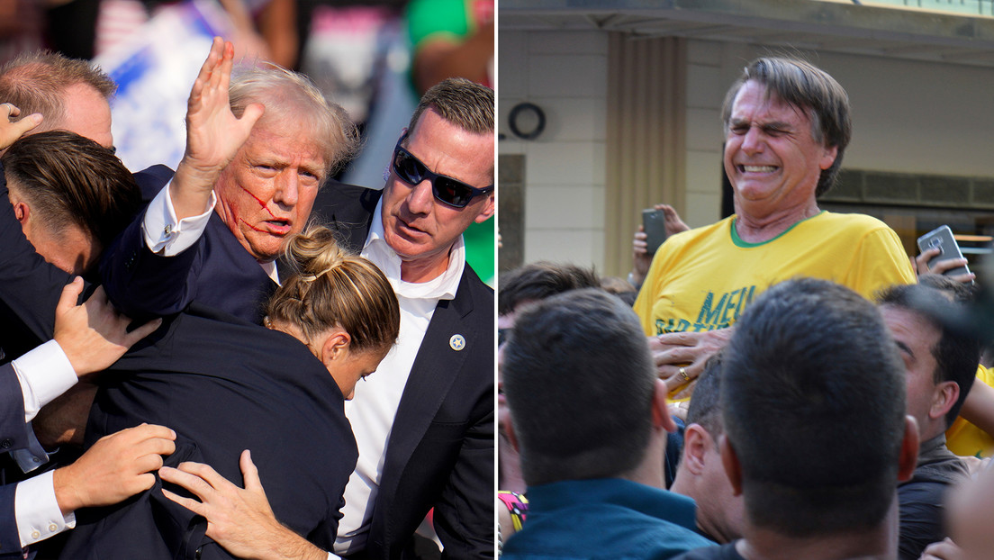 Hijos de Bolsonaro comparan ataque a Trump con la puñalada a su padre en 2018