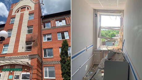 Ataque de un dron ucraniano contra un hospital cerca de Bélgorod