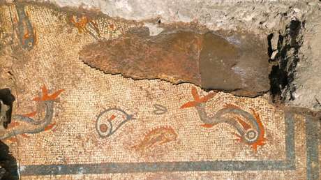 Hallan un impresionante mosaico en una antigua ciudad romana