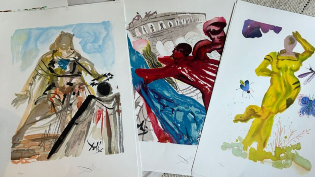 Venden grabados de Dalí "olvidados" en un garaje durante 50 años