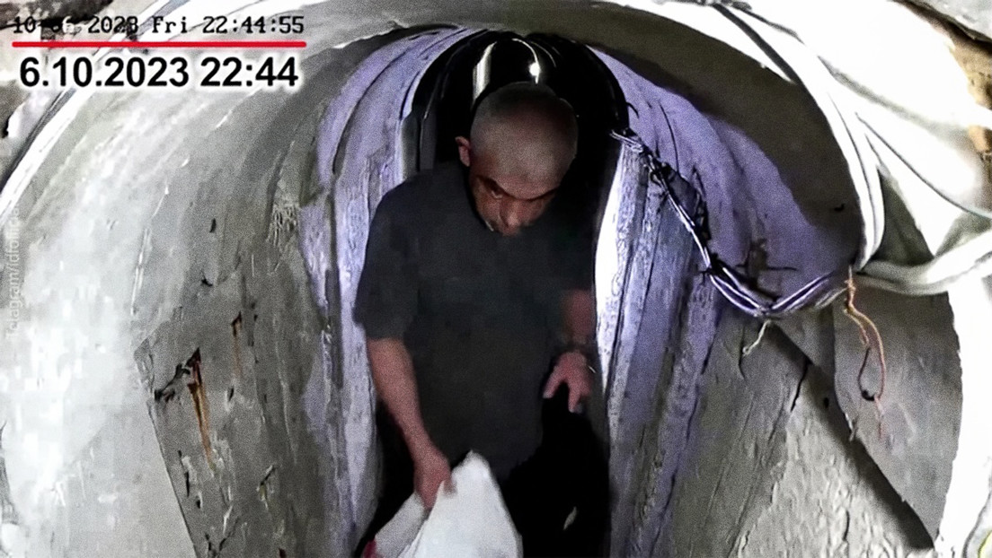 Israel muestra un video de Yahya Sinwar horas antes del ataque del 7 de octubre