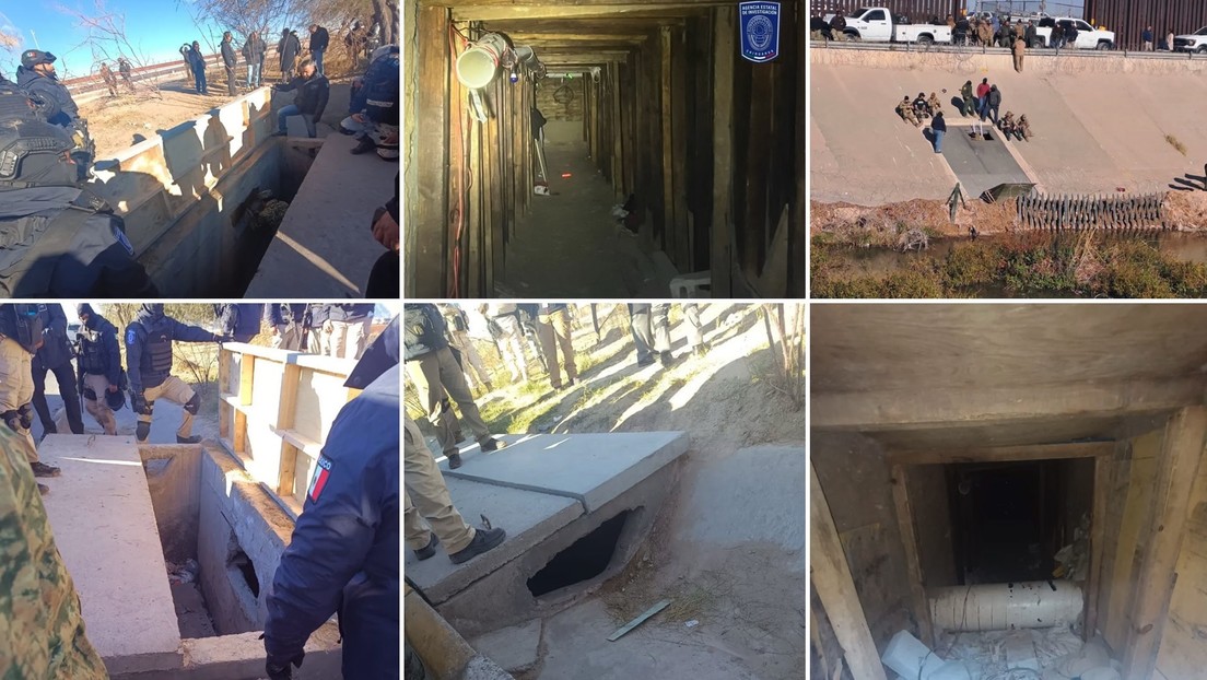 Hallan impresionante túnel clandestino que conecta México con EE.UU. (VIDEO)