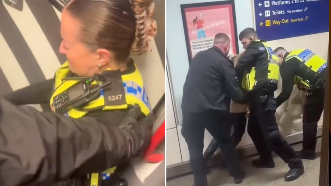 VIDEO: Una mujer golpea en la cara a una policía y la deja sollozando