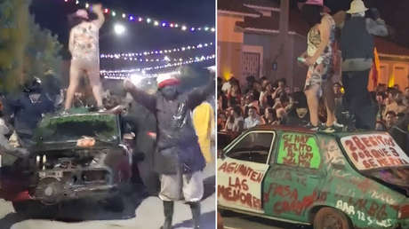 Escándalo en Argentina por una comparsa de carnaval con pintadas a favor de la pedofilia