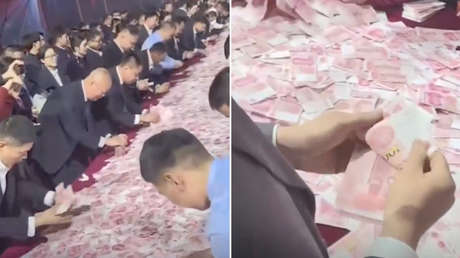 'Juego del calamar' en una empresa china: empleados compiten por dinero en efectivo (VIDEO)