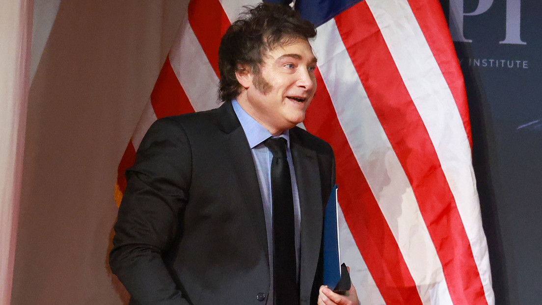 "Cabeza de pulpo": la reacción de Milei cuando le interrumpen un discurso en EE.UU.