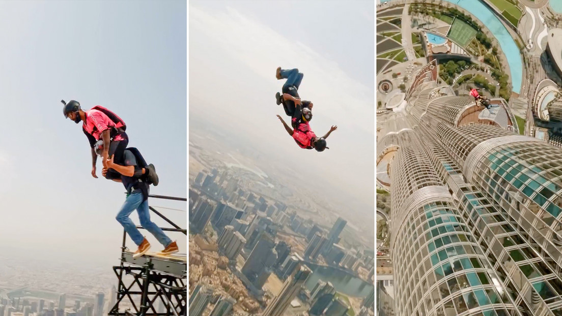 VIDEO: El príncipe heredero de Dubái salta desde el rascacielos más alto del mundo