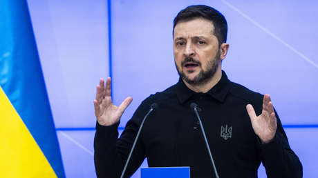 El líder del régimen de Kiev, Vladímir Zelenski