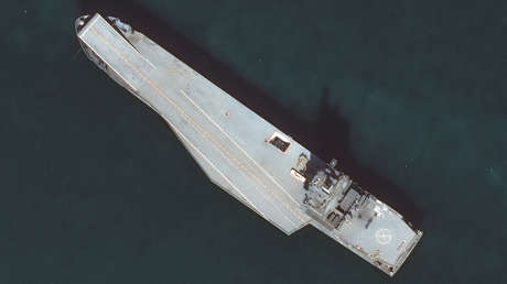 VIDEO: Un buque militar iraní capaz de lanzar drones, clave para los intereses de Teherán