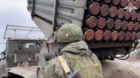 VIDEO: 'Granizo' ruso elimina posiciones ucranianas