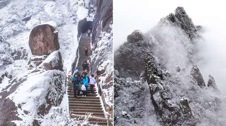 Extrema ruta turística en China: caída libre garantizada (VIDEO)