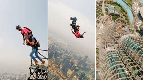 VIDEO: El príncipe heredero de Dubái salta desde el rascacielos más alto del mundo