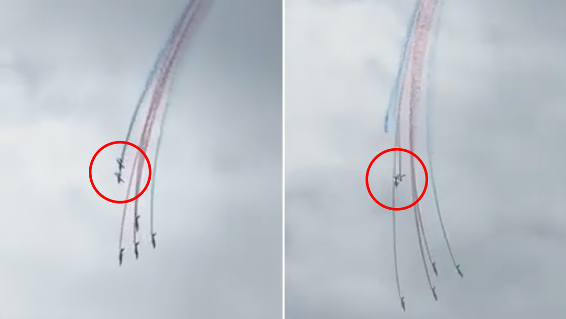 Dos aviones de la Fuerza Aérea francesa colisionan en el aire