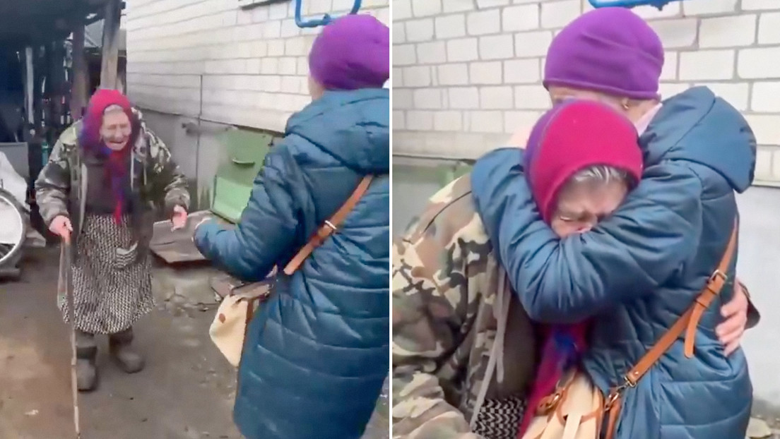 VIDEO: Emotivo reencuentro entre madre e hija en la ciudad rusa liberada de Sudzha