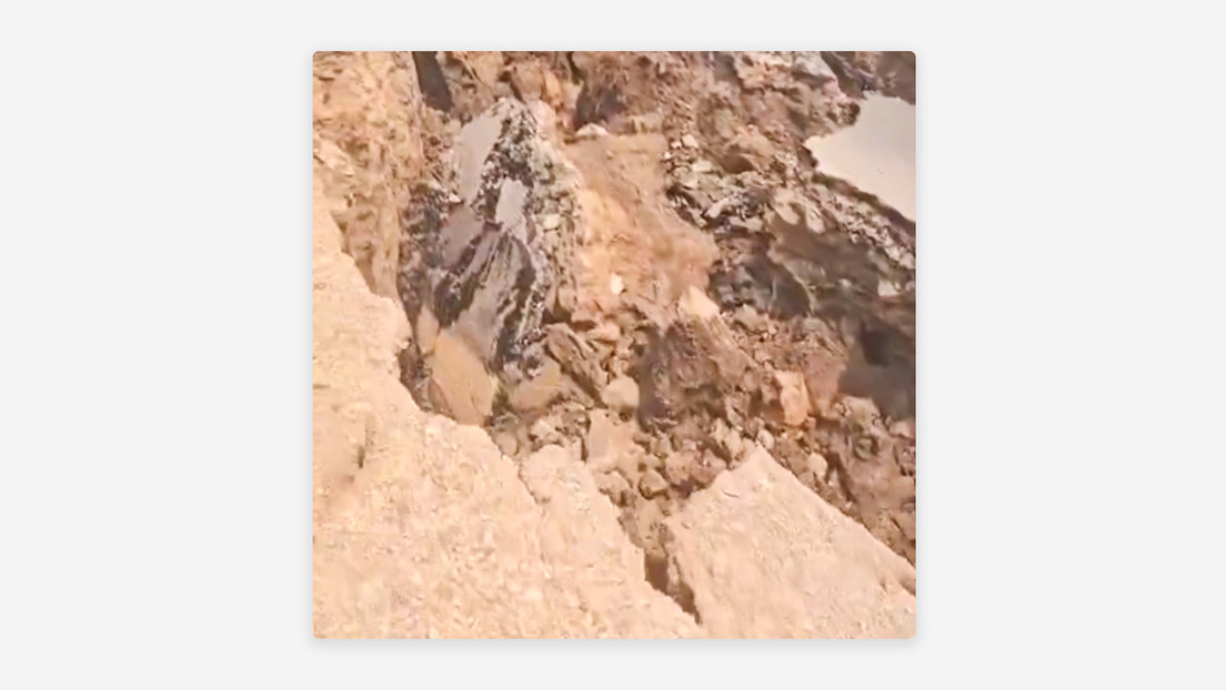 VIDEO: Así es la escalofriante grieta que dejó el terremoto en Myanmar