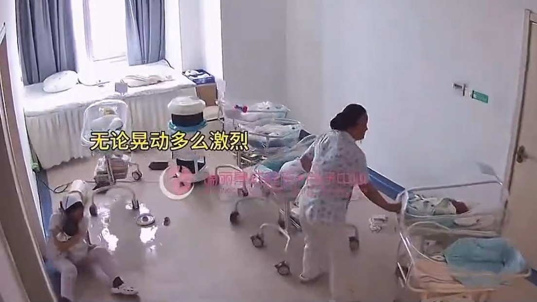 VIDEO: Conmovedora escena en un hospital con recién nacidos durante mortal terremoto