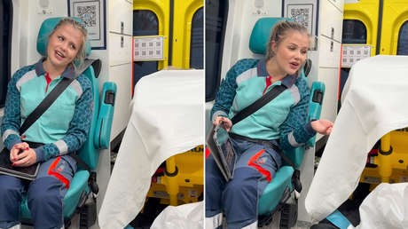 VIDEO: Una mujer canta a pacientes durante 'su último viaje' a casa