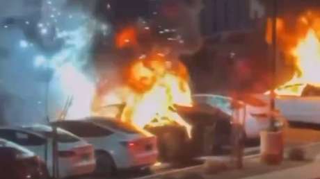 VIDEO: Incendian varios Tesla estacionados en Las Vegas