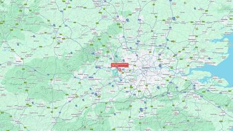 Cielo vacío sobre Londres ante los numerosos desvíos de vuelos por el cierre de Heathrow
