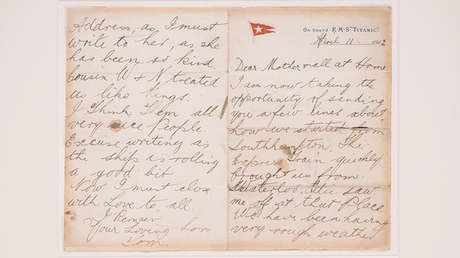 Qué decía la carta que una de las víctimas más jóvenes del Titanic escribió antes de naufragar