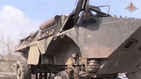 VIDEO: Fuerzas rusas capturan blindados de Ucrania suministrados por Occidente