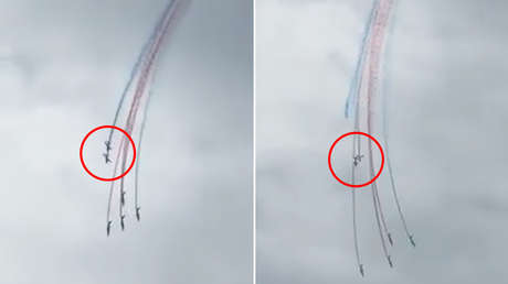 Dos aviones de la Fuerza Aérea francesa colisionan en el aire