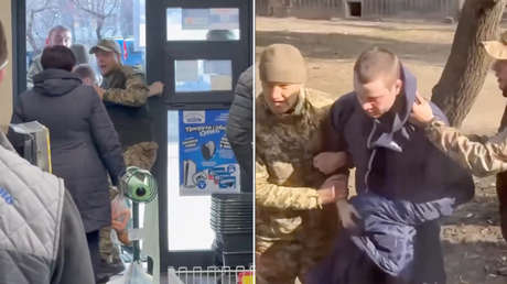 VIDEO: Ucraniano va a comprar y termina en el Ejército por la fuerza
