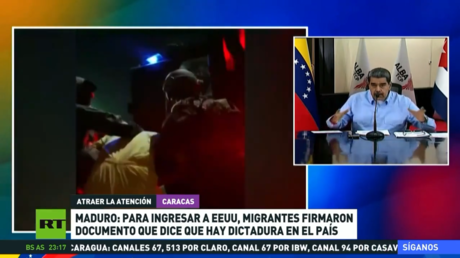 Maduro: EE.UU. obliga a migrantes a firmar documento que dice que hay "dictadura" en Venezuela