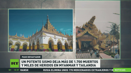 Potente sismo deja más de 1.700 muertos y miles de heridos en Myanmar y Tailandia