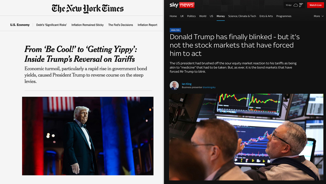 "Patético caos arancelario": medios analizan la pausa arancelaria de Trump