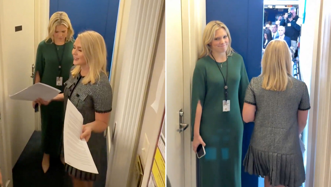 "Amén": Así se prepara la portavoz de la Casa Blanca para sus sesiones informativas