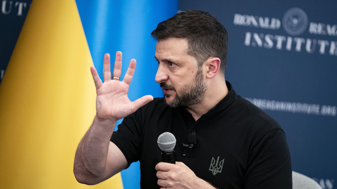 El líder del régimen ucraniano, Vladímir Zelenski