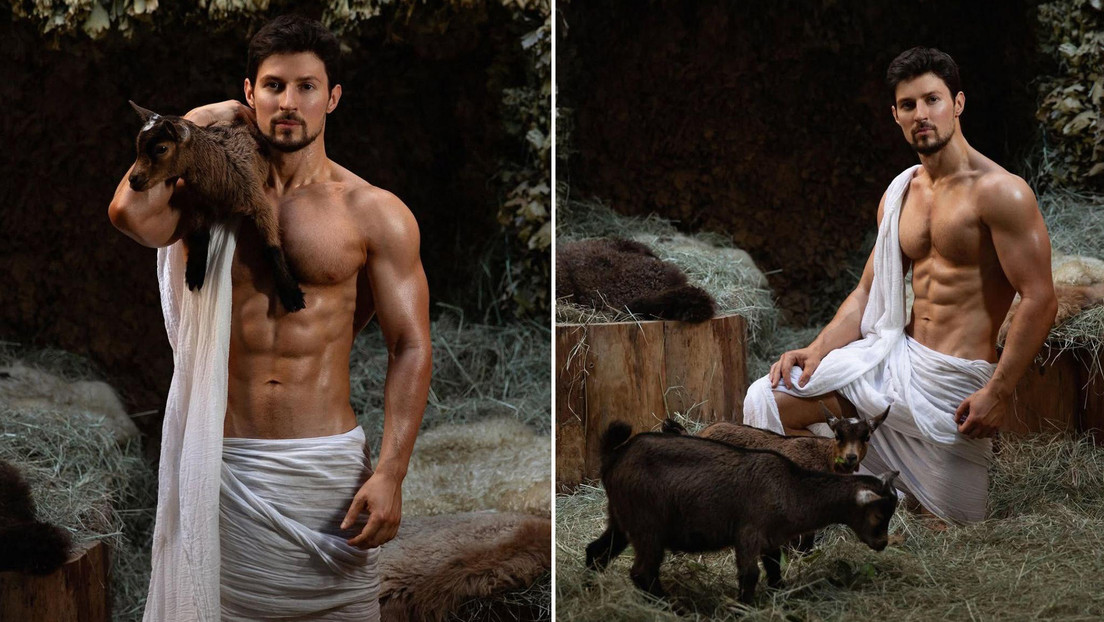 El jefe de Telegram felicita la Pascua con fotos disfrazado de Jesús