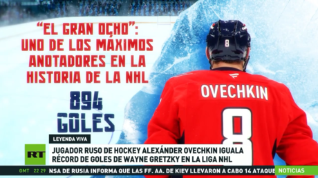 El ruso Alexánder Ovechkin iguala el récord de goles de Wayne Gretzky en la NHL