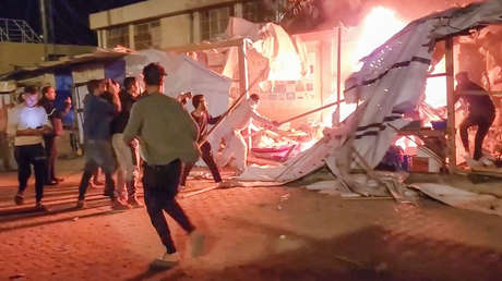 Periodista palestino quemado vivo en un ataque aéreo israelí (FUERTE VIDEO)