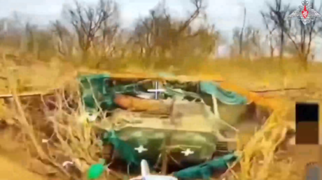 VIDEO: Drones rusos 'cazan' con éxito equipo militar ucraniano