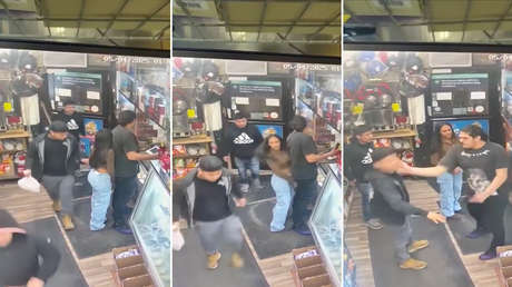 Karma instantáneo: hombre pellizca la cintura a una joven y le pasa esto