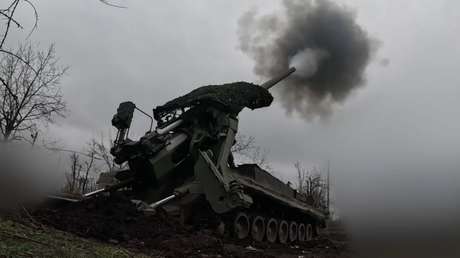 VIDEO: Un cañón autopropulsado ruso destruye un fortín ucraniano en Donbass