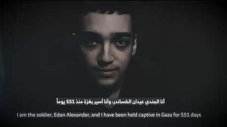 Hamás publica un video de un rehén israelí-estadounidense vivo