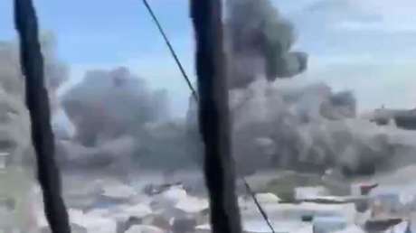 VIDEO: Israel bombardea una instalación humanitaria de la ONU en Gaza