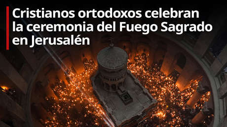 VIDEO: Desciende el Fuego Santo en el Sepulcro de Jerusalén