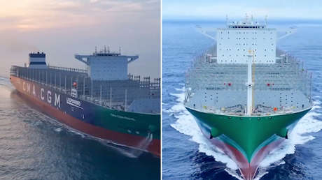 VIDEO: El buque de carga chino más grande del mundo zarpa al mar