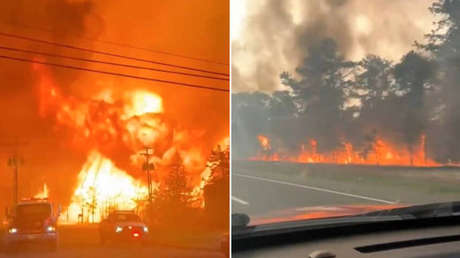 VIDEOS: Incendio masivo en EE.UU. obliga a evacuar a 3.000 personas