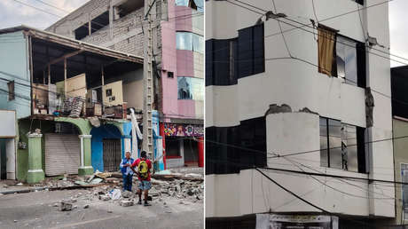 Los destrozos del fuerte sismo cerca de la costa de Ecuador (VIDEOS, FOTOS)