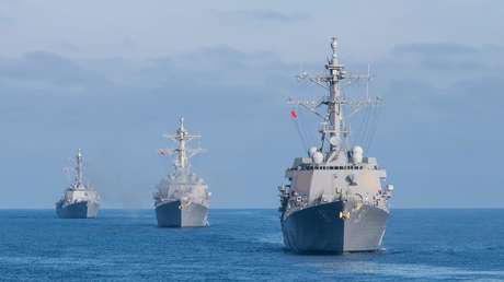 Reportan que el Ejército chino identifica como buques "enemigos" a destructores de EE.UU. y Japón