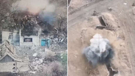 VIDEO: Distintos tipos de drones rusos eliminan enemigos en Donbass